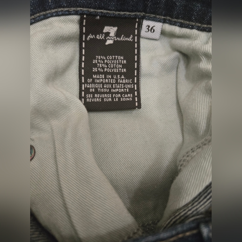 7 For All Mankind Men's Straight Jeans - Picture 4 of 5